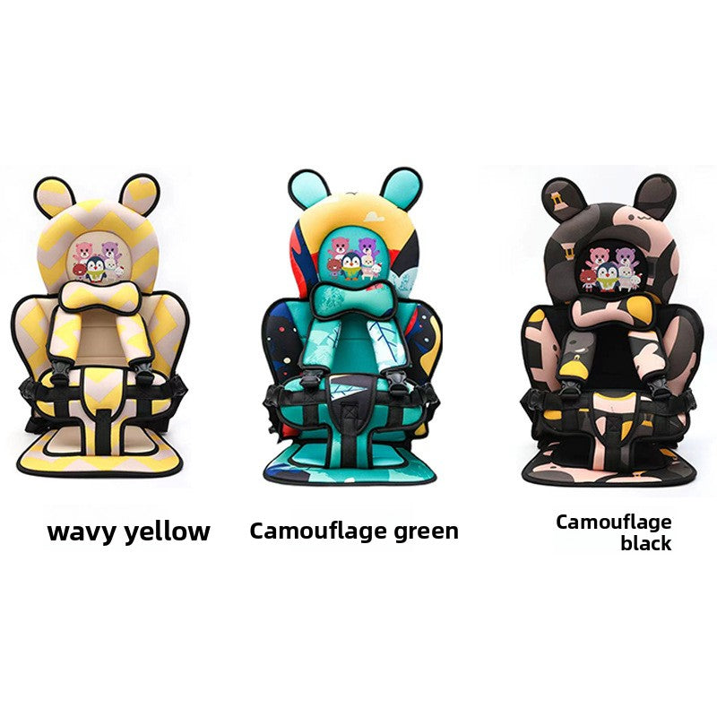 Portable Cartoon Polyester Baby Chair Harness Cushion Sahibzada Treasures
