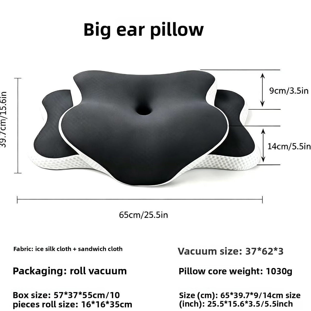 Ergonomic Butterfly Memory Foam Neck Pillow Sahibzada Treasures