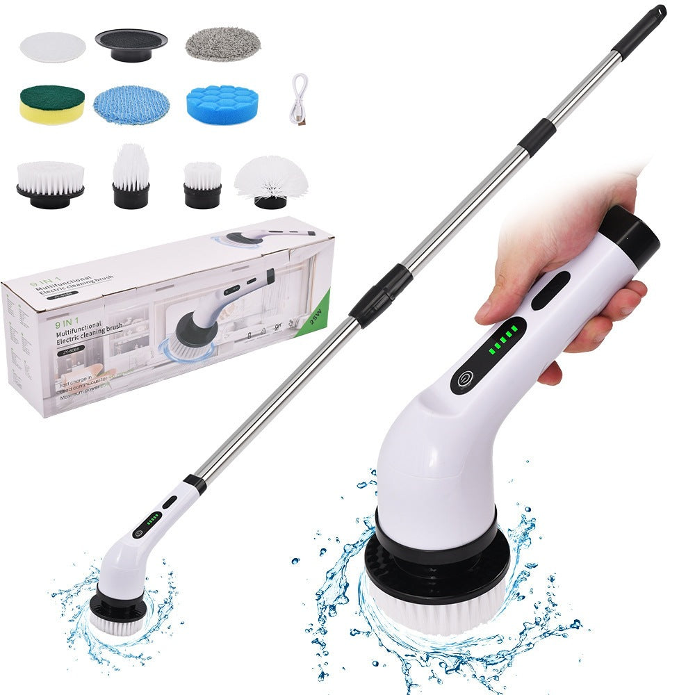 9-in-1 Electric Cleaning Brush Electric Spin Cleaning Scrubber Sahibzada Treasures