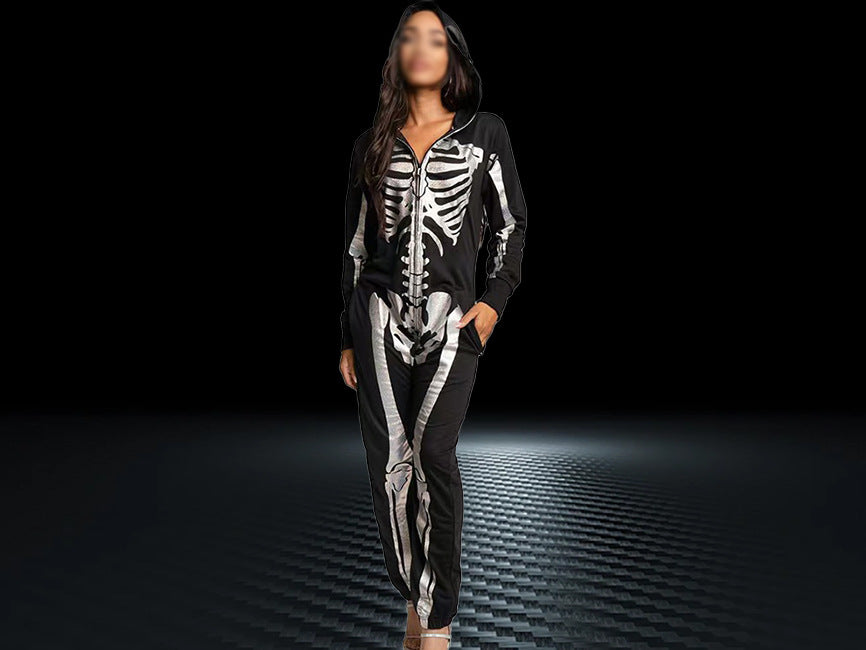 Halloween Skeleton Jumpsuit for Girls with 4 Variations Sahibzada Treasures