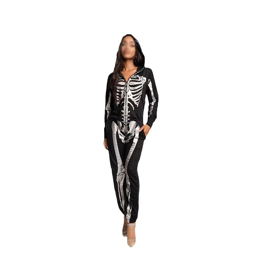 Halloween Skeleton Jumpsuit for Girls with 4 Variations Sahibzada Treasures