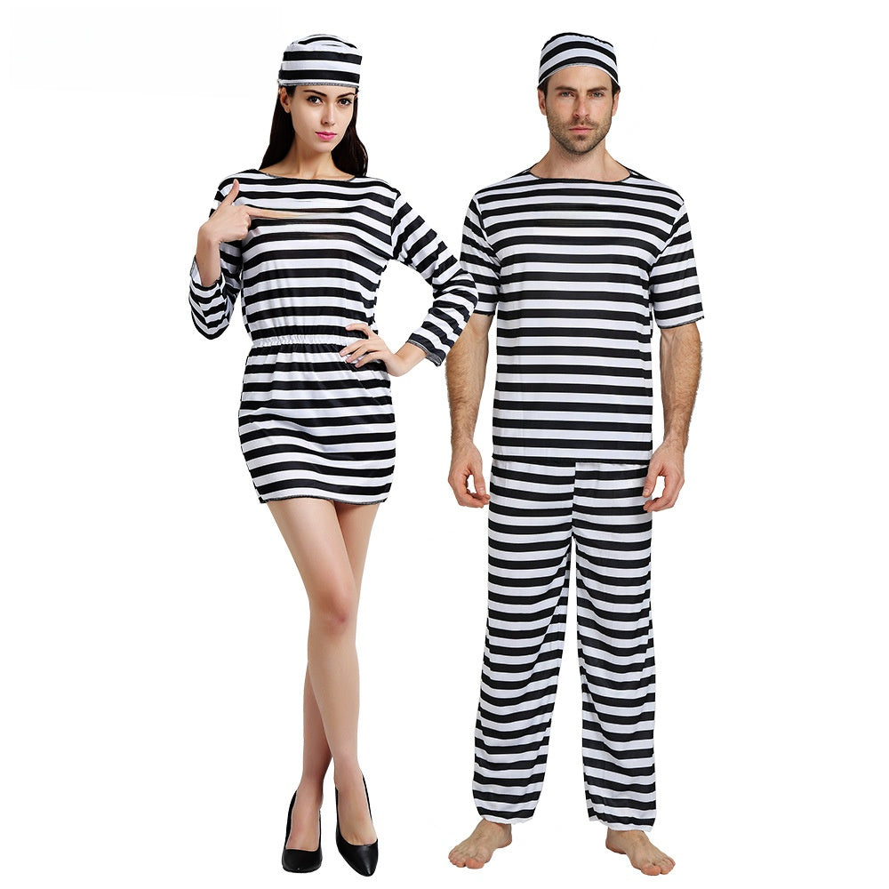 Prisoner Cosplay Costume with Badge Sticker Sahibzada Treasures