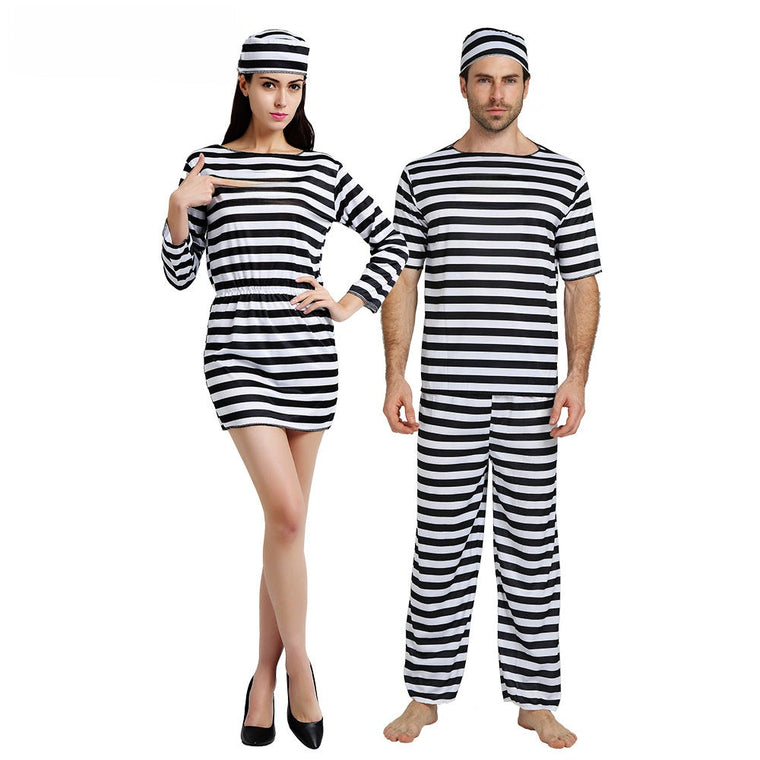 Prisoner Cosplay Costume with Badge Sticker Sahibzada Treasures