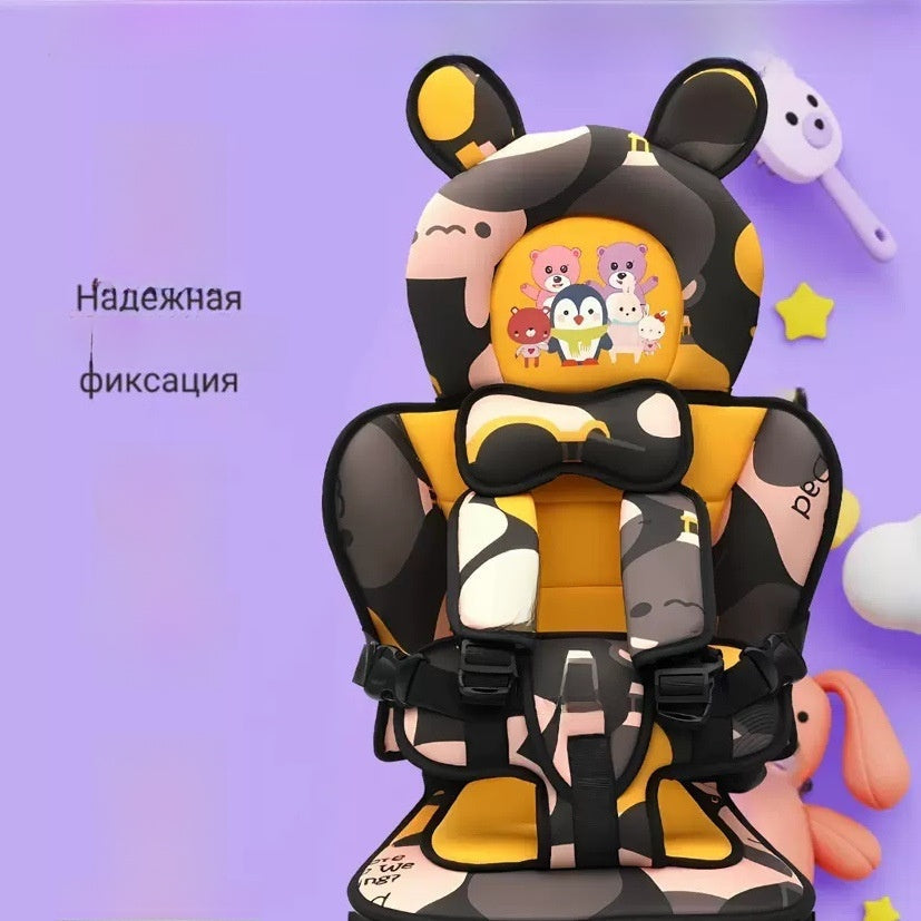 Portable Cartoon Polyester Baby Chair Harness Cushion Sahibzada Treasures