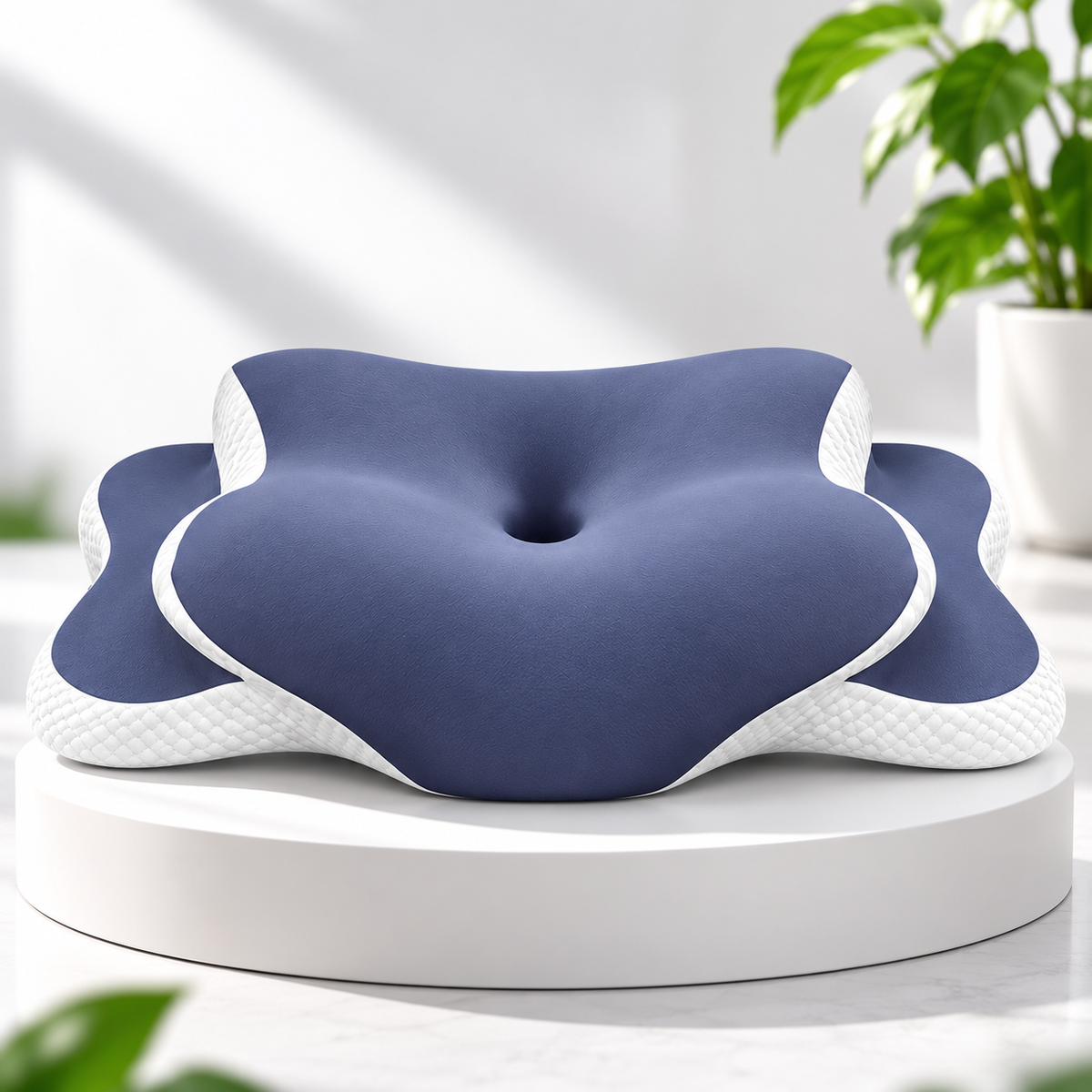 Orthopedic Butterfly Memory Foam Neck Pillow Sahibzada Treasures