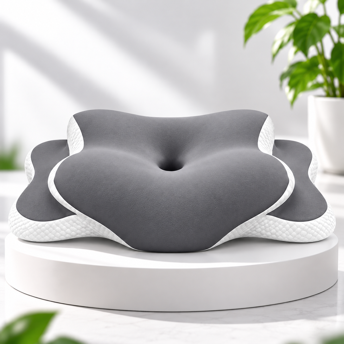 Orthopedic Butterfly Memory Foam Neck Pillow Sahibzada Treasures