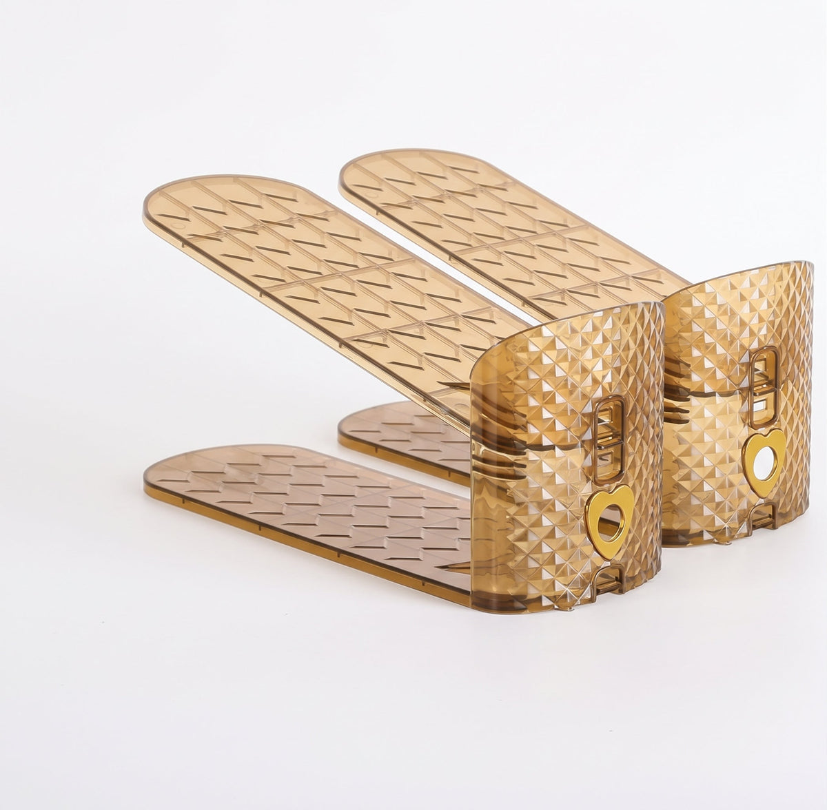 Double-Layer Adjustable Plastic Shoe Rack Sahibzada Treasures