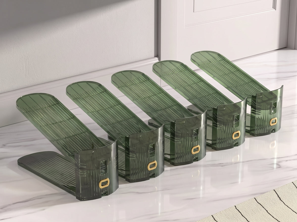 Double-Layer Adjustable Plastic Shoe Rack Sahibzada Treasures