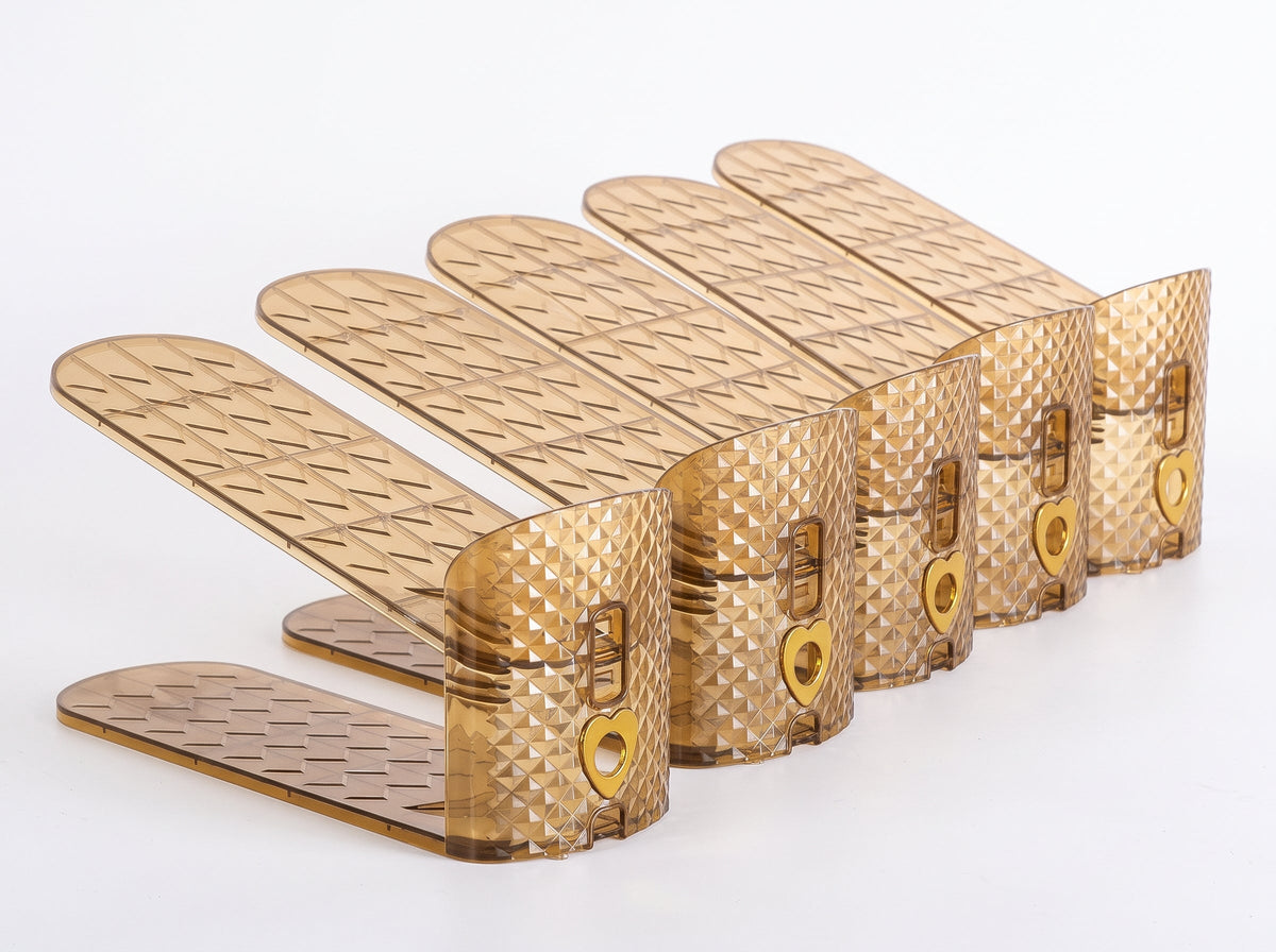 Double-Layer Adjustable Plastic Shoe Rack Sahibzada Treasures