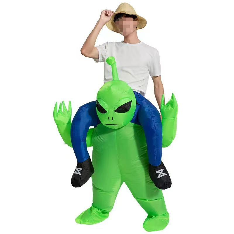 Cross-Border Halloween Alien Ghost Hugging Inflatable Suit Props Funny Performance Alien Inflatable Suit Sahibzada Treasures