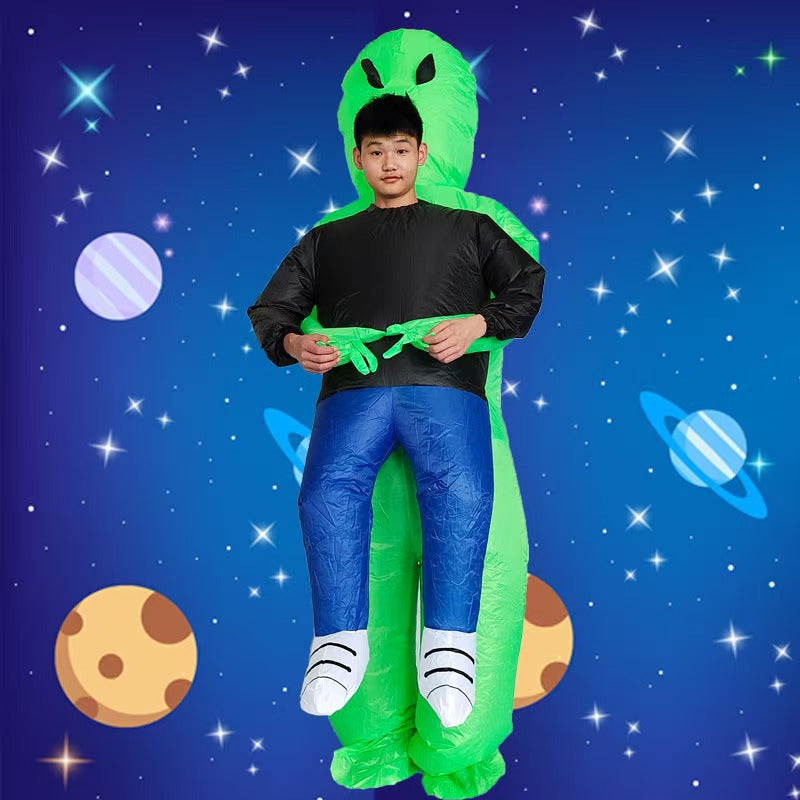 Cross-Border Halloween Alien Ghost Hugging Inflatable Suit Props Funny Performance Alien Inflatable Suit Sahibzada Treasures