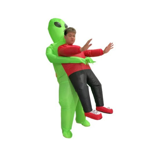 Cross-Border Halloween Alien Ghost Hugging Inflatable Suit Props Funny Performance Alien Inflatable Suit Sahibzada Treasures