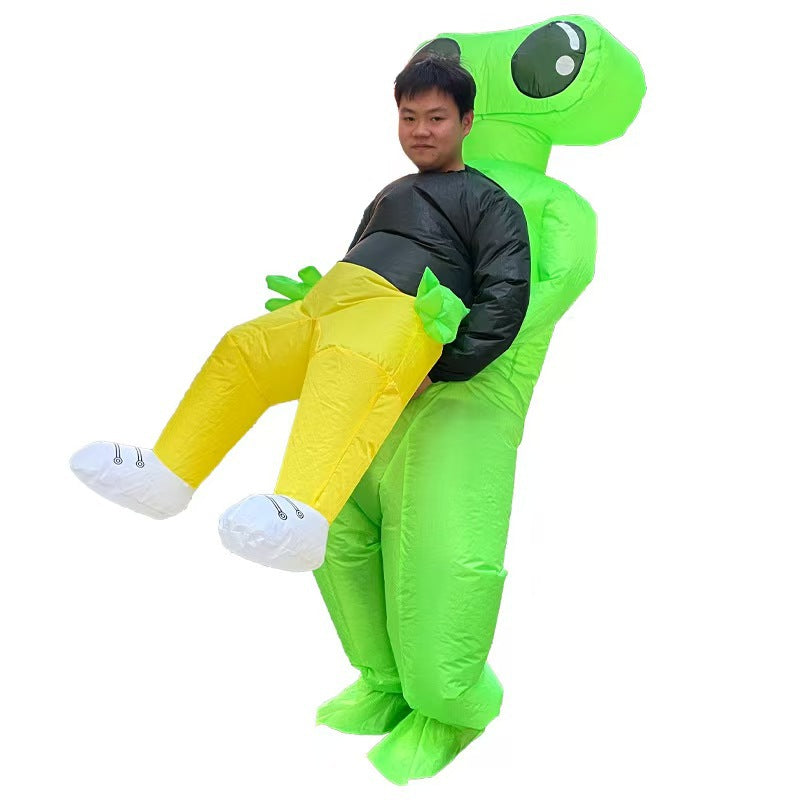 Cross-Border Halloween Alien Ghost Hugging Inflatable Suit Props Funny Performance Alien Inflatable Suit Sahibzada Treasures