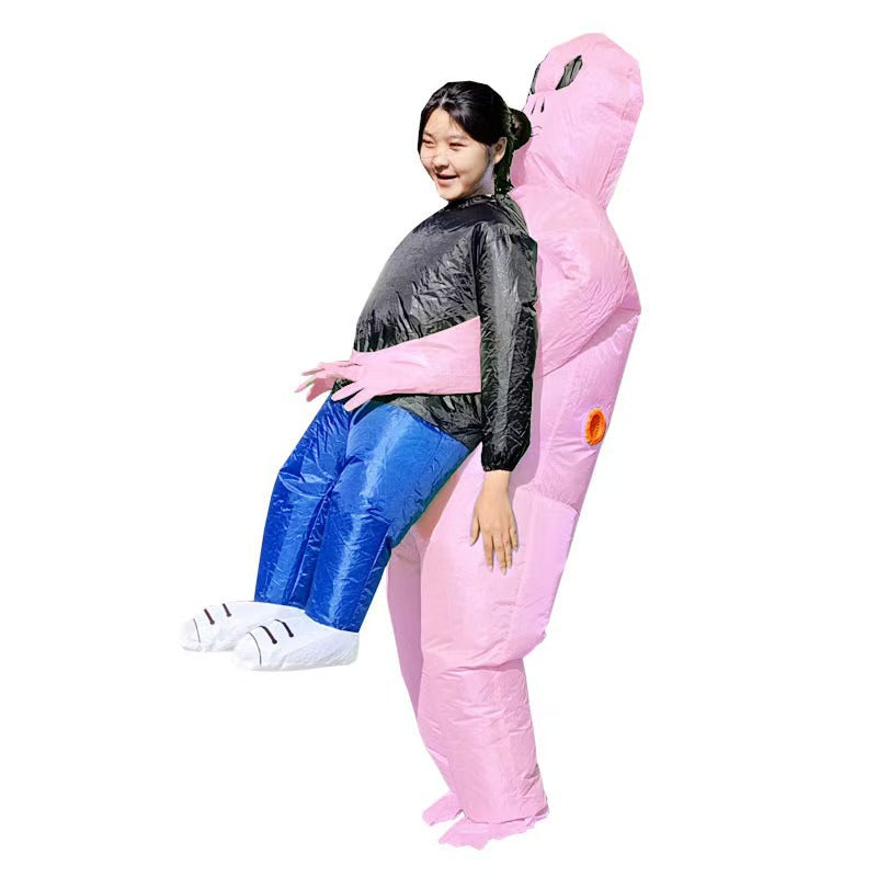 Cross-Border Halloween Alien Ghost Hugging Inflatable Suit Props Funny Performance Alien Inflatable Suit Sahibzada Treasures