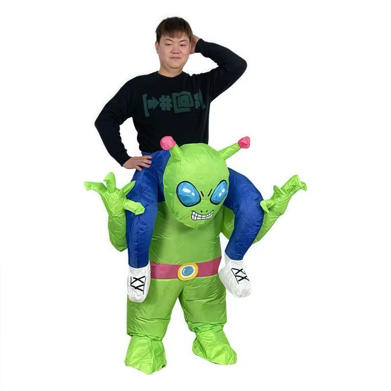 Cross-Border Halloween Alien Ghost Hugging Inflatable Suit Props Funny Performance Alien Inflatable Suit Sahibzada Treasures