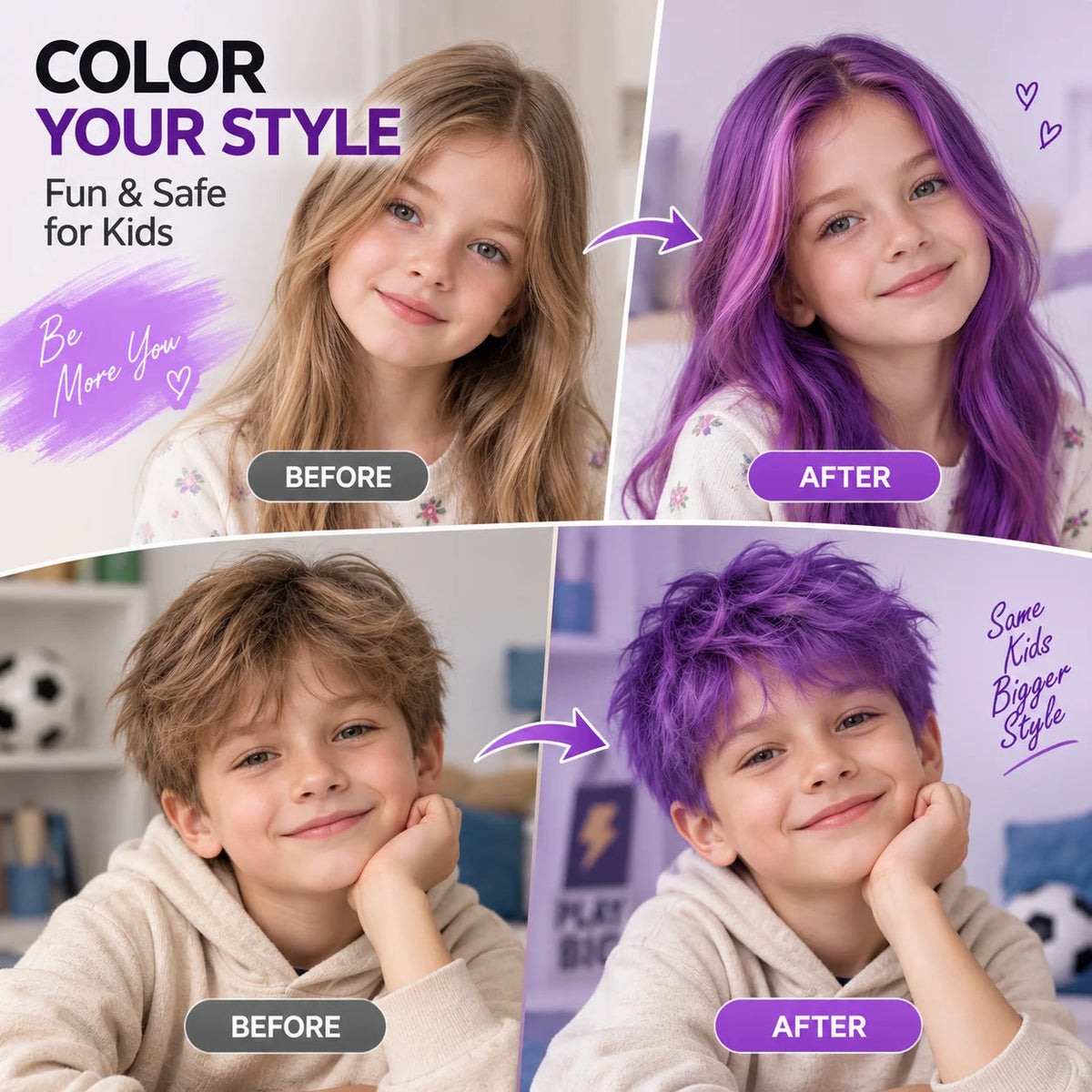 Halloween Hair Color Spray Temporary Washable Hair Dye Spray 8 Colors DIY Party Cosplay Festival One-Time Hair Styling Color Sahibzada Treasures