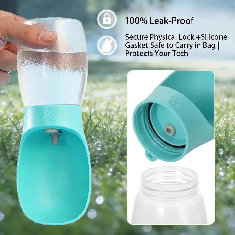 Portable Dog Water Bottle – 300ml Leak-Resistant Travel Dispenser Sahibzada Treasures
