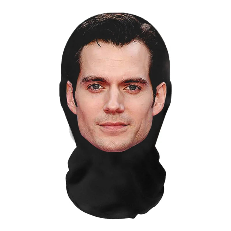Funny Full Face Mask 3D Printed Celebrity Face Masks Elastic Mesh Halloween Cosplay Party Props Balaclava Headcovers Sahibzada Treasures