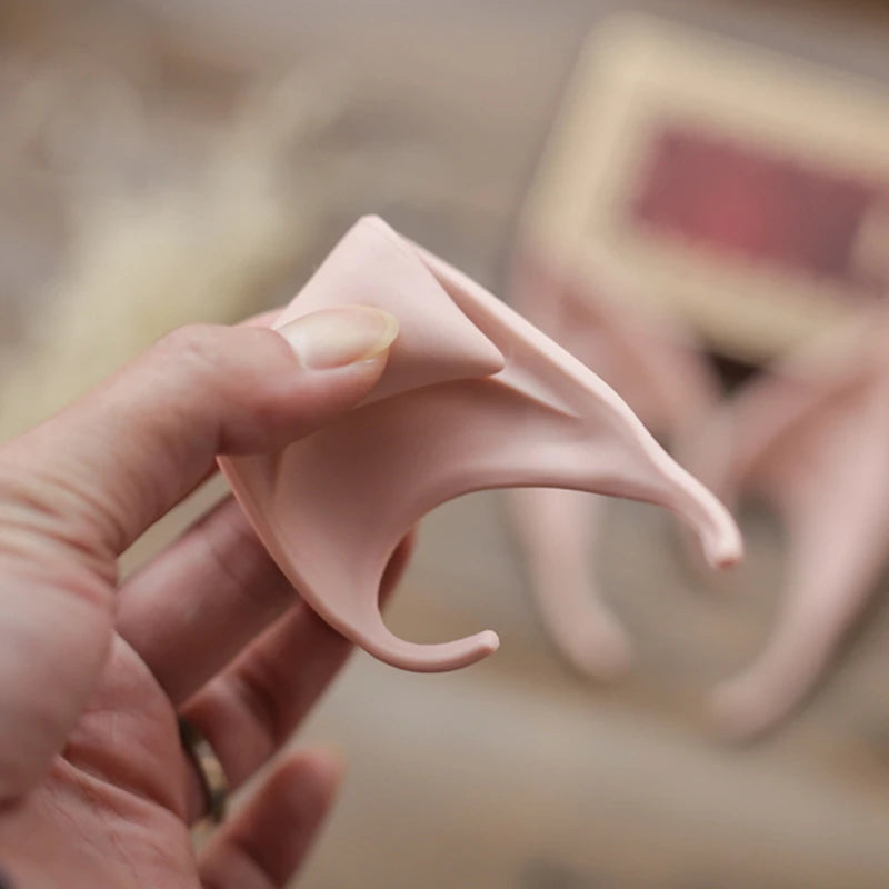 Mysterious Angel Elf Ears Latex Ears for Fairy Cosplay Costume Accessories Halloween Decoration Photo Props Adult Kids Toys Sahibzada Treasures