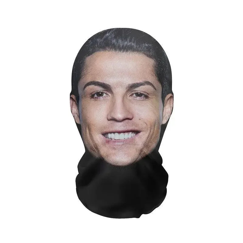 Funny Full Face Mask 3D Printed Celebrity Face Masks Elastic Mesh Halloween Cosplay Party Props Balaclava Headcovers Sahibzada Treasures