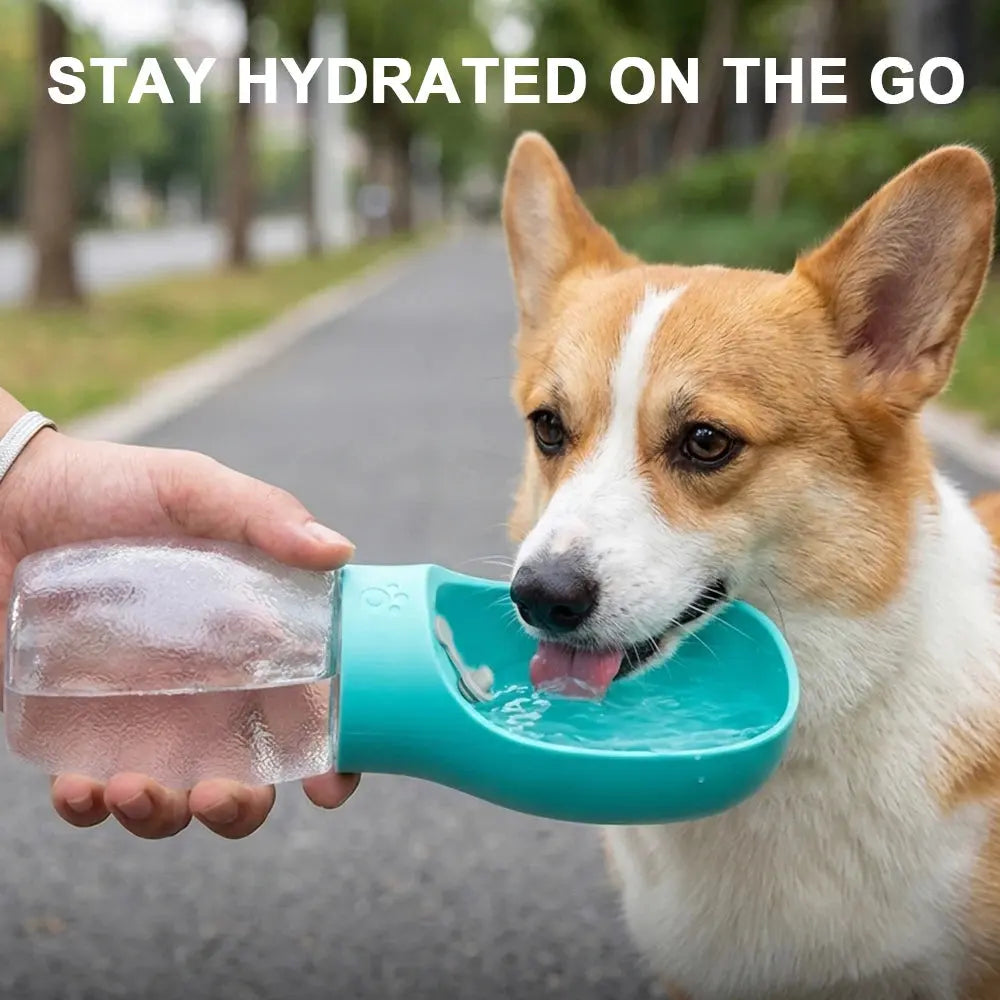 Portable Dog Water Bottle – 300ml Leak-Resistant Travel Dispenser Sahibzada Treasures