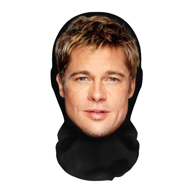 Funny Full Face Mask 3D Printed Celebrity Face Masks Elastic Mesh Halloween Cosplay Party Props Balaclava Headcovers Sahibzada Treasures