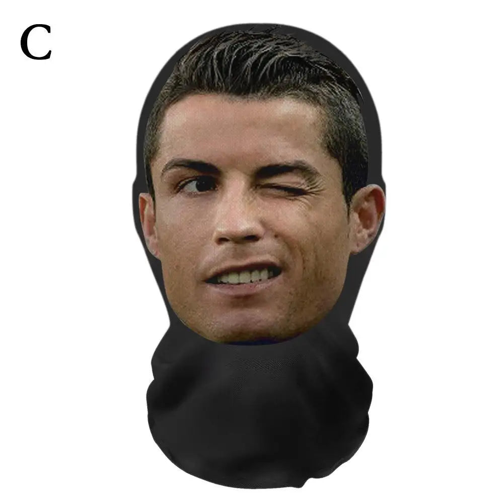 Funny Full Face Mask 3D Printed Celebrity Face Masks Elastic Mesh Halloween Cosplay Party Props Balaclava Headcovers Sahibzada Treasures