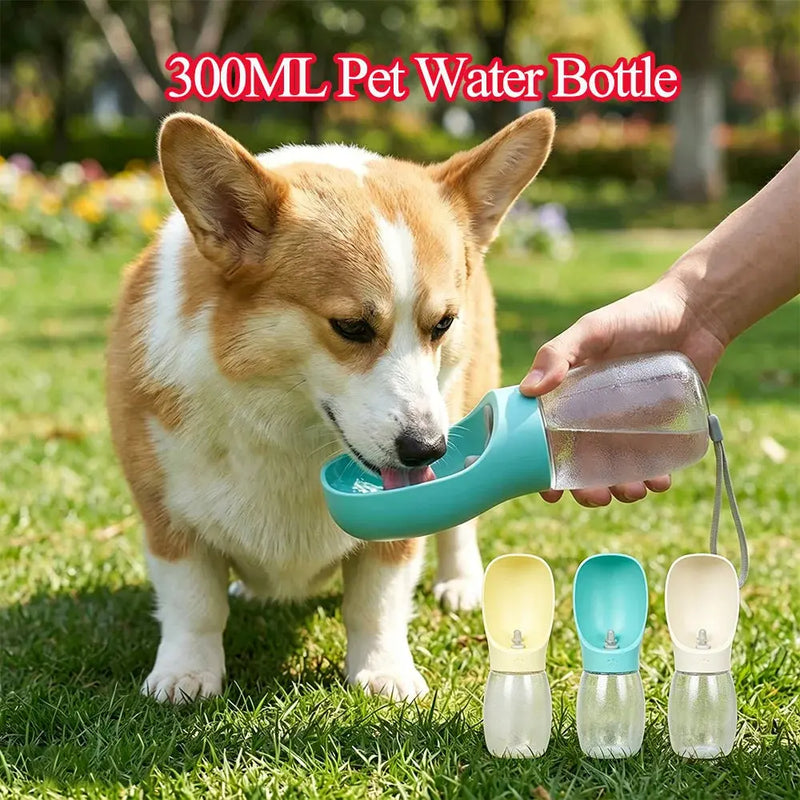 Portable Dog Water Bottle – 300ml Leak-Resistant Travel Dispenser Sahibzada Treasures