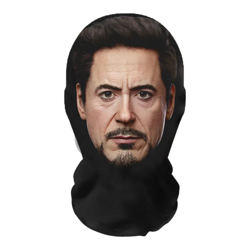 Funny Full Face Mask 3D Printed Celebrity Face Masks Elastic Mesh Halloween Cosplay Party Props Balaclava Headcovers Sahibzada Treasures