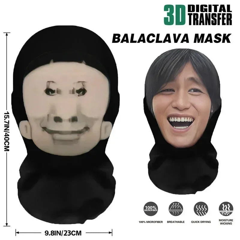 Funny Full Face Mask 3D Printed Celebrity Face Masks Elastic Mesh Halloween Cosplay Party Props Balaclava Headcovers Sahibzada Treasures