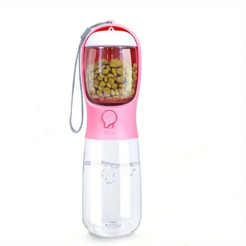2-in-1 Pet Water Bottle & Food Container for Travel Sahibzada Treasures