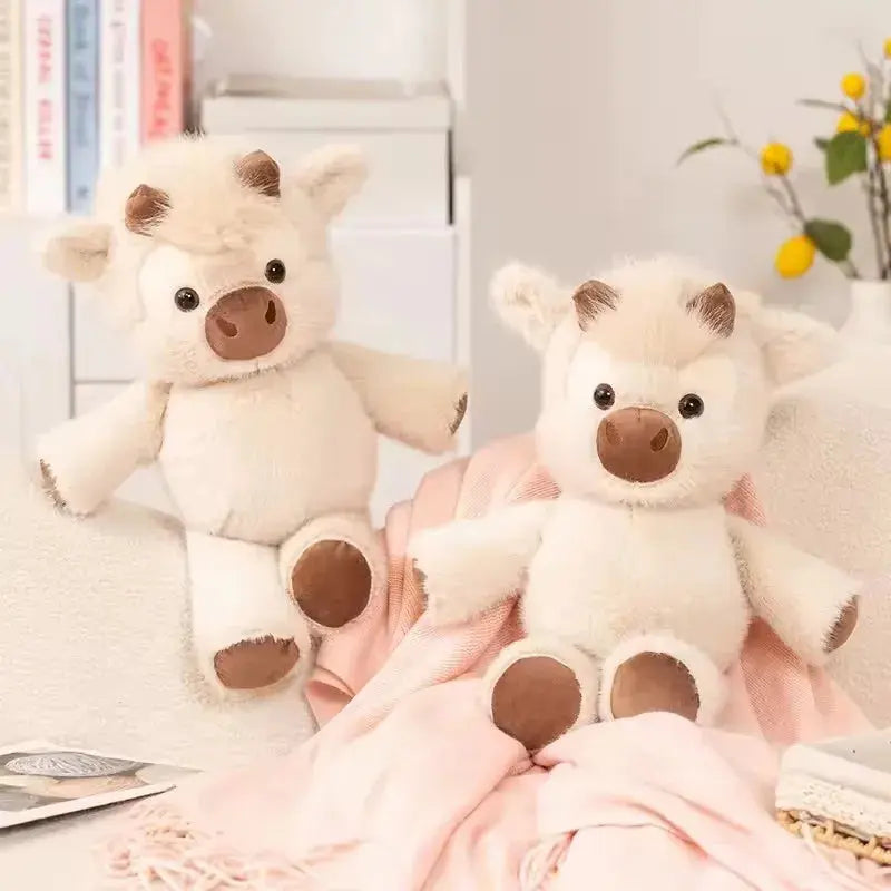 45cm Highland Cow Plush Toy – Soft Stuffed Animal Gift Sahibzada Treasures