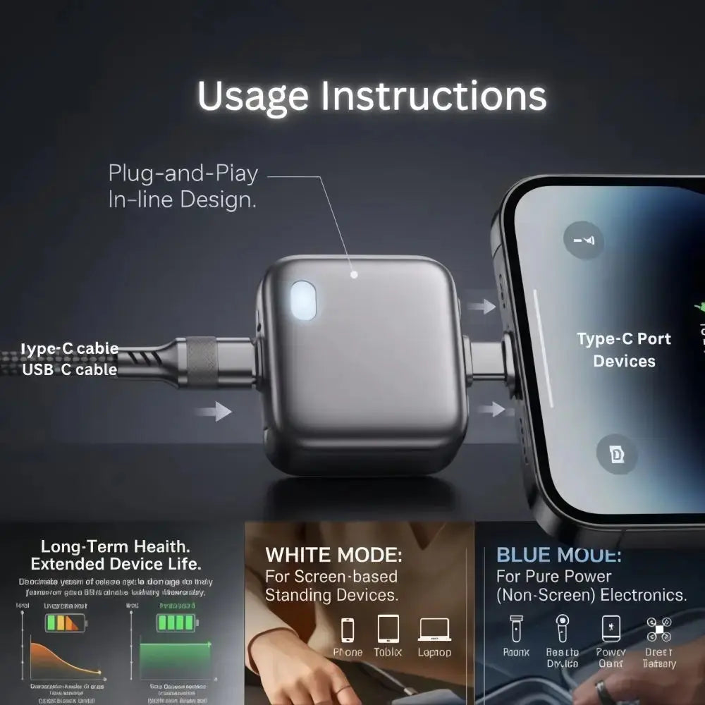 140W USB-C Fast-Charging Auto-Eject Adapter Sahibzada Treasures
