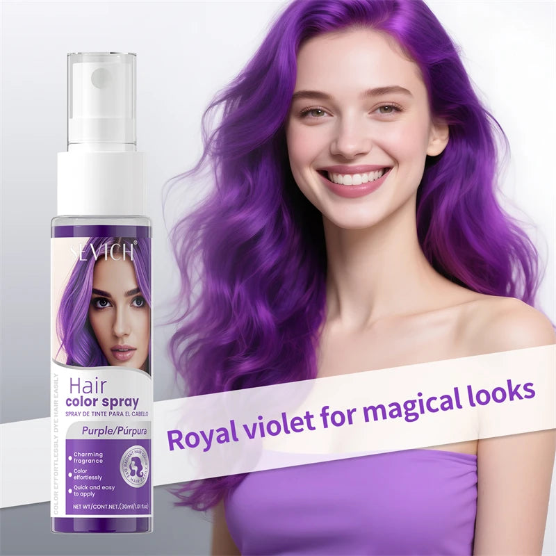 Halloween Hair Color Spray Temporary Washable Hair Dye Spray 8 Colors DIY Party Cosplay Festival One-Time Hair Styling Color Sahibzada Treasures