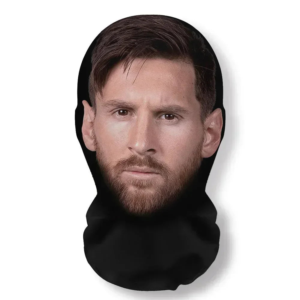 Funny Full Face Mask 3D Printed Celebrity Face Masks Elastic Mesh Halloween Cosplay Party Props Balaclava Headcovers Sahibzada Treasures