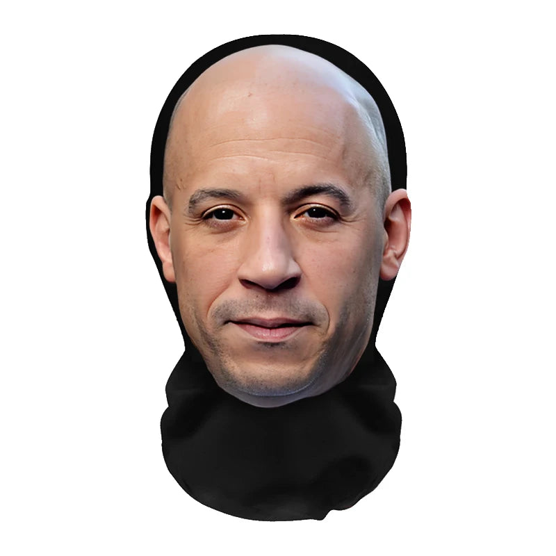 Funny Full Face Mask 3D Printed Celebrity Face Masks Elastic Mesh Halloween Cosplay Party Props Balaclava Headcovers Sahibzada Treasures