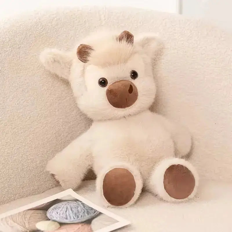 45cm Highland Cow Plush Toy – Soft Stuffed Animal Gift Sahibzada Treasures