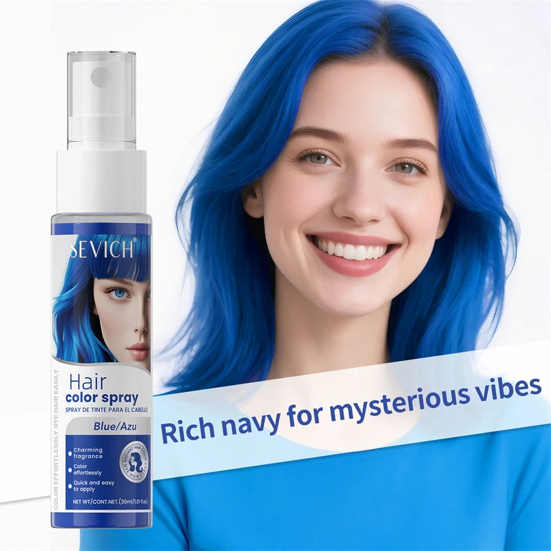 Halloween Hair Color Spray Temporary Washable Hair Dye Spray 8 Colors DIY Party Cosplay Festival One-Time Hair Styling Color Sahibzada Treasures