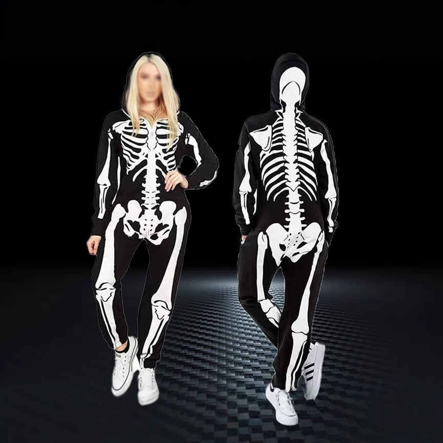 Halloween Skeleton Jumpsuit for Girls with 4 Variations Sahibzada Treasures