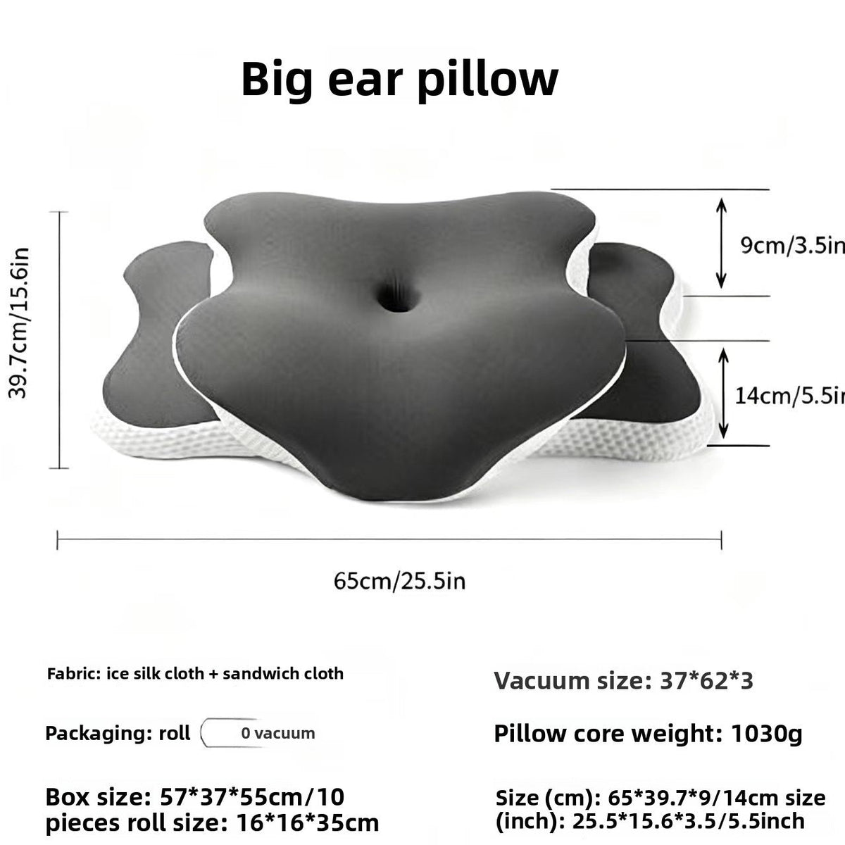 Ergonomic Butterfly Memory Foam Neck Pillow Sahibzada Treasures