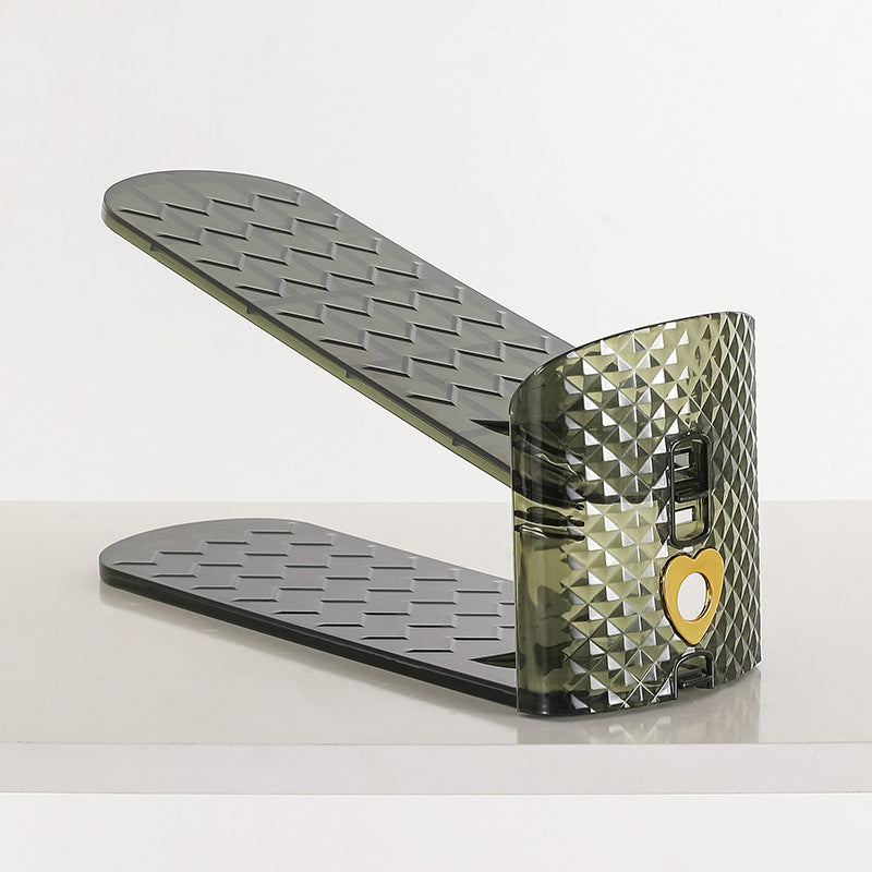 Double-Layer Adjustable Plastic Shoe Rack Sahibzada Treasures