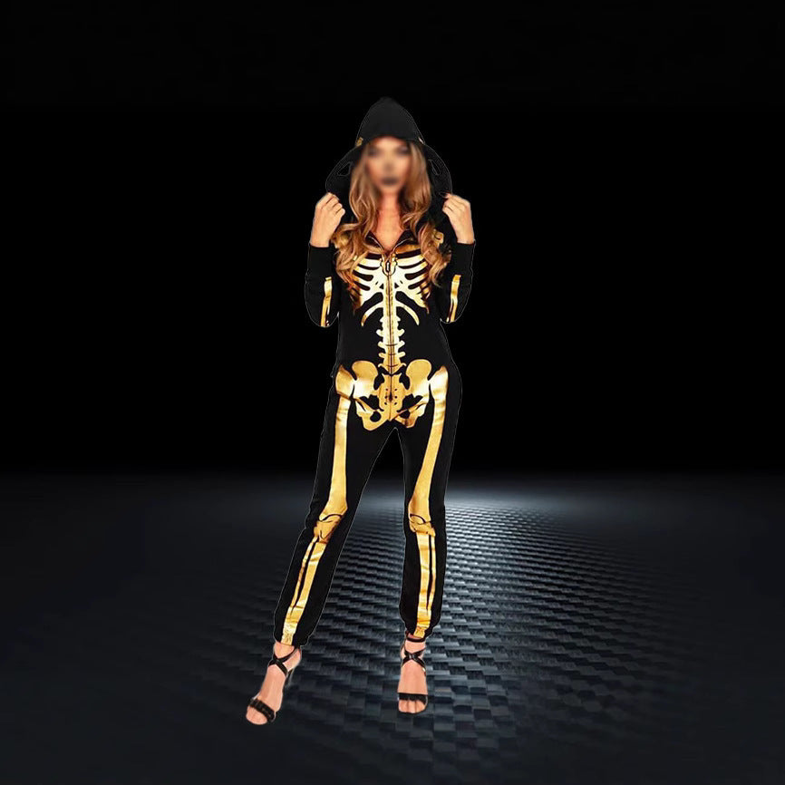 Halloween Skeleton Jumpsuit for Girls with 4 Variations Sahibzada Treasures