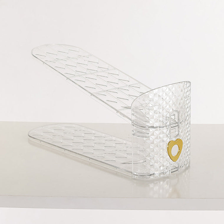 Double-Layer Adjustable Plastic Shoe Rack Sahibzada Treasures