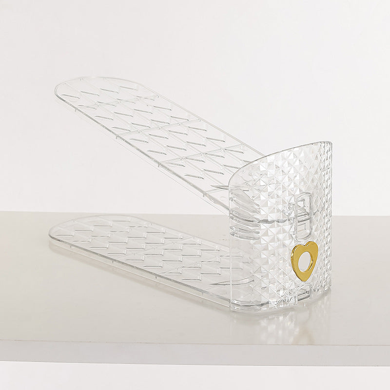 Double-Layer Adjustable Plastic Shoe Rack Sahibzada Treasures