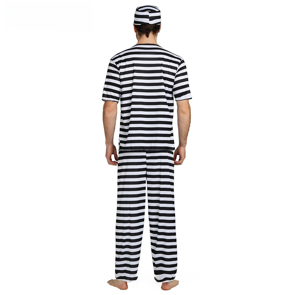 Prisoner Cosplay Costume with Badge Sticker Sahibzada Treasures