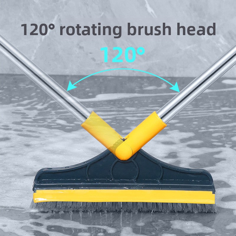 3 in 1 Magic Brush Floor Scrub Brush Broom Brush Long Handle Household Cleaning Brush Stainless Steel Bathroom Cleaning Home Sahibzada Treasures