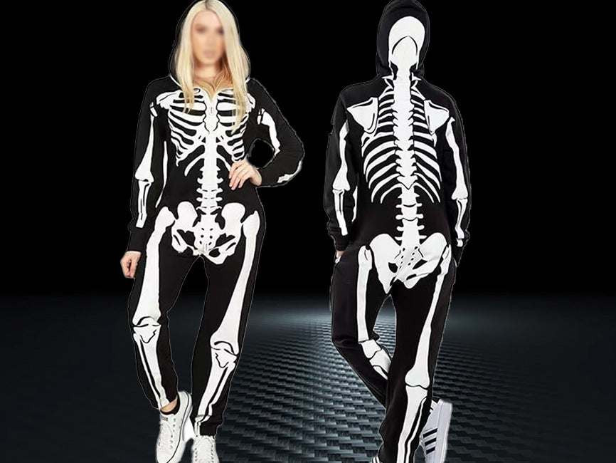 Halloween Skeleton Jumpsuit for Girls with 4 Variations Sahibzada Treasures